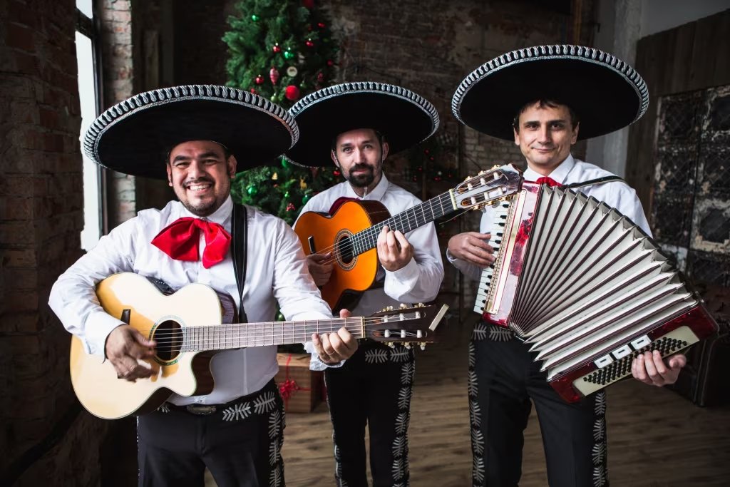 Mariachi musicians performing at The Paradise